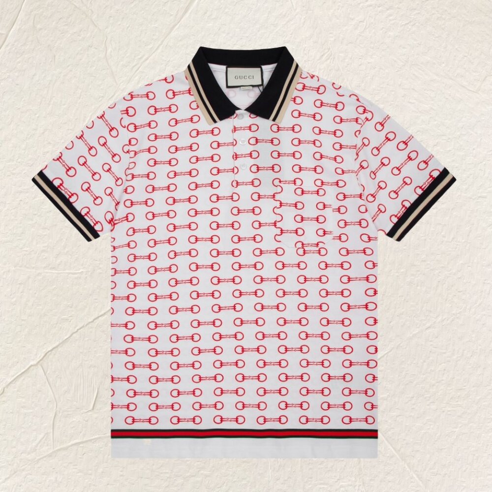 Gucci Patterned Polo Shirt
